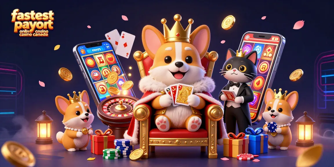 Experience the fastest payout online casino Canada with vibrant gaming elements and engaging characters.